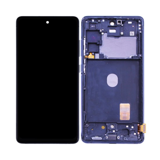 Touch+Display+Frame Samsung Galaxy S20 FE 4G/5G/G780/G781 Service Pack Azul Marinho/Preto